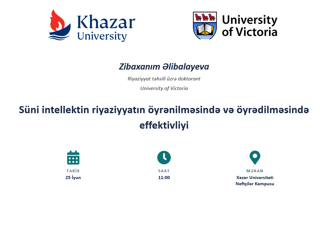 Dövlət Proqramı çərçivəsində Kanadanın University of Victoria universitetində təhsil alan doktorantın seminarı təşkil ediləcək